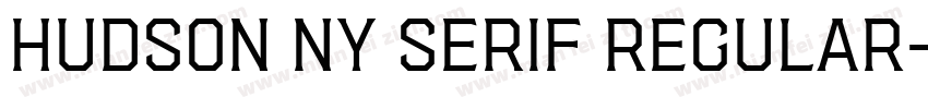 Hudson NY Serif Regular字体转换